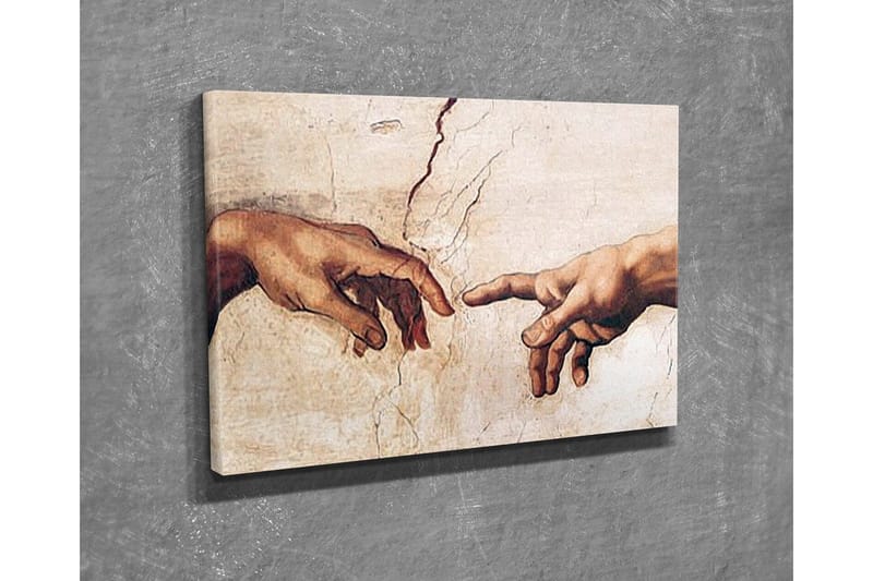 Canvas-taulu - Kaksi kättä ojentaa toisiaan kohti - Ihonväri / Beige / Valkoinen - Sisustustuotteet - Taulu & taide - Canvas-taulu