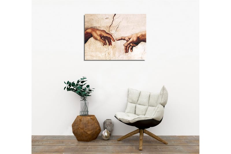 Canvas-taulu - Kaksi kättä ojentaa toisiaan kohti - Ihonväri / Beige / Valkoinen - Sisustustuotteet - Taulu & taide - Canvas-taulu