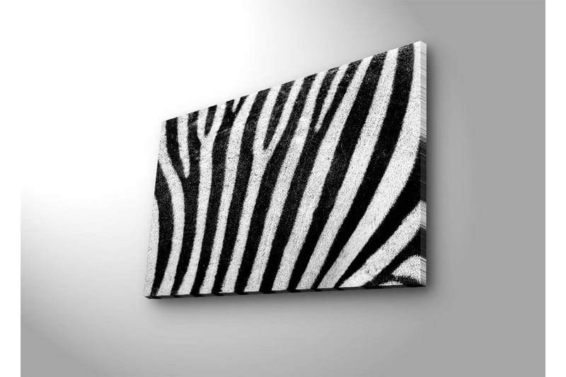 Canvas-taulu LED-valaistuksella 45x70 cm - Seepra kontrastisilla mustavalkoisilla raidoilla - Musta / Valkoinen - Sisustustuotteet - Taulu & taide - Canvas-taulu