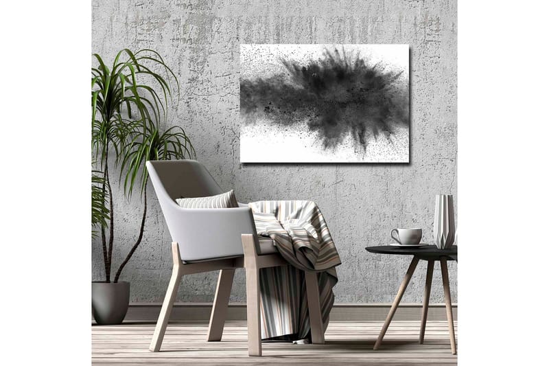 Canvas-taulu - Mustan musteen abstrakti räjähdys - Musta / Harmaa - Sisustustuotteet - Taulu & taide - Canvas-taulu