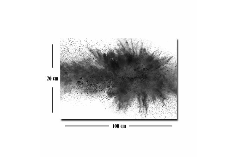 Canvas-taulu - Mustan musteen abstrakti räjähdys - Musta / Harmaa - Sisustustuotteet - Taulu & taide - Canvas-taulu