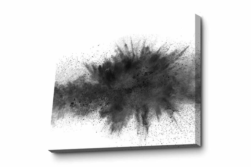 Canvas-taulu - Mustan musteen abstrakti räjähdys, Musta / Harmaa