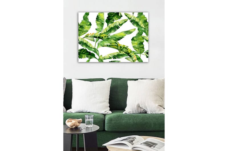 Canvas-taulu - Rehevä lehdistö ja trooppiset kasvit - Tummanvihreä / Vaaleanvihreä / Keltavihreä - Sisustustuotteet - Taulu & taide - Canvas-taulu