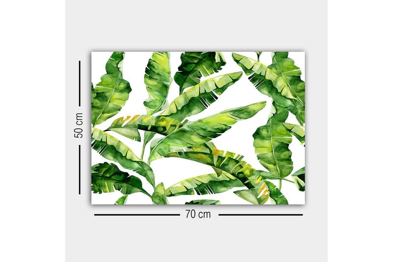 Canvas-taulu - Rehevä lehdistö ja trooppiset kasvit - Tummanvihreä / Vaaleanvihreä / Keltavihreä - Sisustustuotteet - Taulu & taide - Canvas-taulu