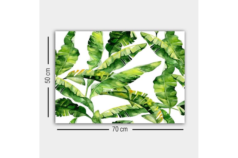 Canvas-taulu - Rehevä lehdistö ja trooppiset kasvit - Tummanvihreä / Vaaleanvihreä / Keltavihreä - Sisustustuotteet - Taulu & taide - Canvas-taulu