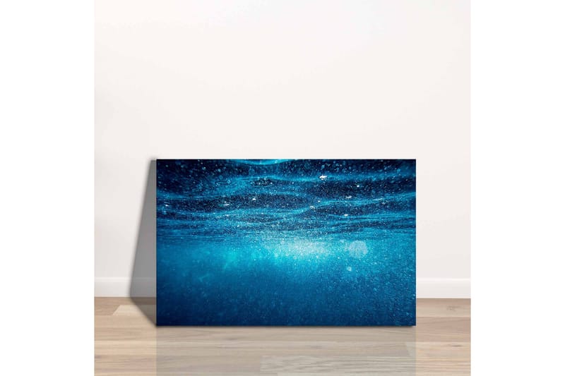 Canvas-taulu - Syvän sininen merivesi valonheijastuksilla - Tummansininen / Turkoosi - Sisustustuotteet - Taulu & taide - Canvas-taulu