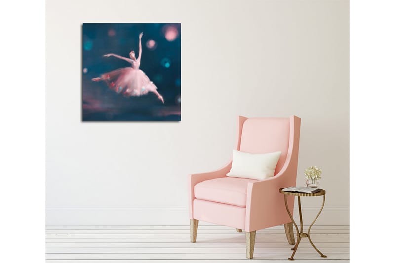 Canvas-taulu - Tanssiva balettitanssija unenomaisessa tunnelmassa - Sininen / Vaaleanpunainen / Valkoinen - Sisustustuotteet - Taulu & taide - Canvas-taulu