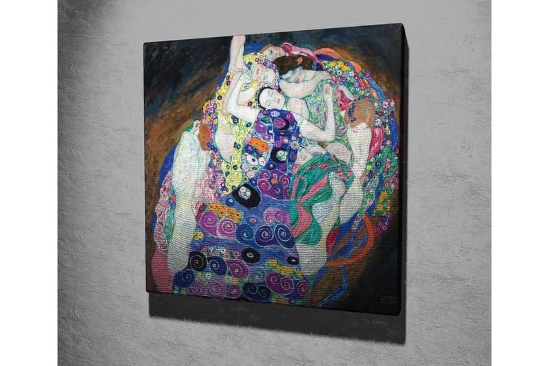 Canvas-taulu - Useiden naisten intiimi yhteys värikkäässä syleilyssä - Vihreä / Violetti / Vaaleanpunainen - Sisustustuotteet - Taulu & taide - Canvas-taulu