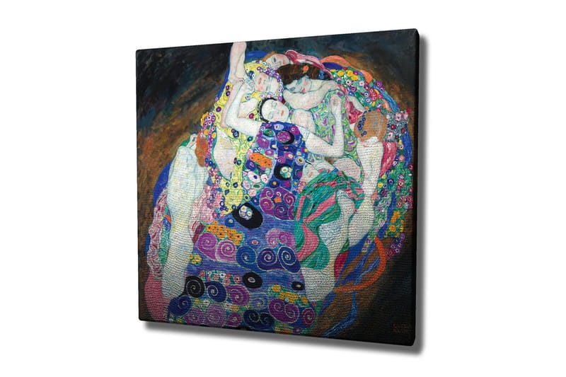 Canvas-taulu - Useiden naisten intiimi yhteys värikkäässä syleilyssä - Vihreä / Violetti / Vaaleanpunainen - Sisustustuotteet - Taulu & taide - Canvas-taulu