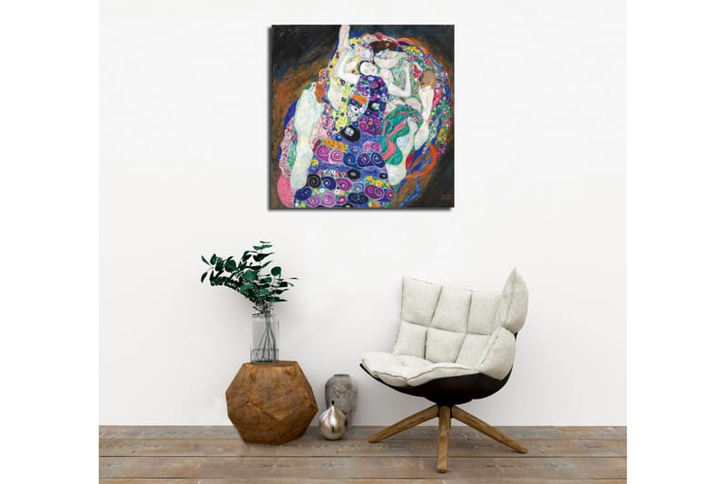 Canvas-taulu - Useiden naisten intiimi yhteys värikkäässä syleilyssä - Vihreä / Violetti / Vaaleanpunainen - Sisustustuotteet - Taulu & taide - Canvas-taulu