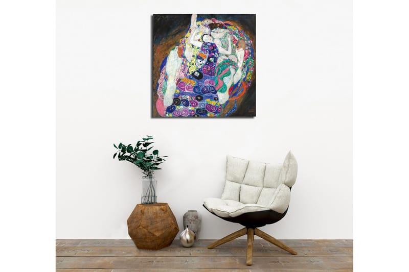 Canvas-taulu - Useiden naisten intiimi yhteys värikkäässä syleilyssä - Vihreä / Violetti / Vaaleanpunainen - Sisustustuotteet - Taulu & taide - Canvas-taulu