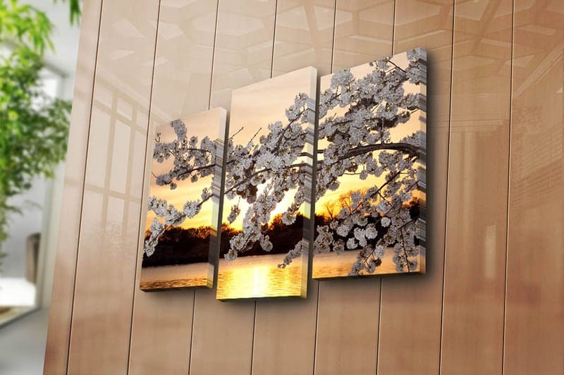 Canvastaulu 3-pak Monivärinen - 20x39 cm - Sisustustuotteet - Taulu & taide - Canvas-taulu