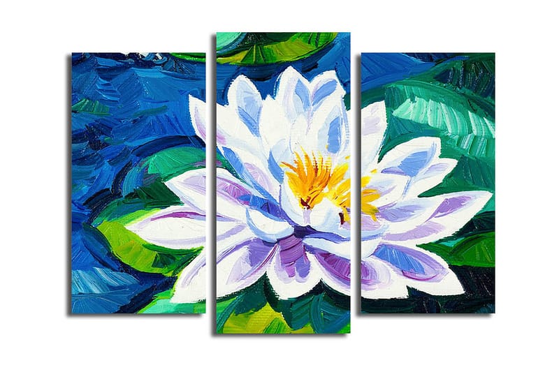 Canvastaulu 3-pak Monivärinen - 20x39 cm - Sisustustuotteet - Taulu & taide - Canvas-taulu