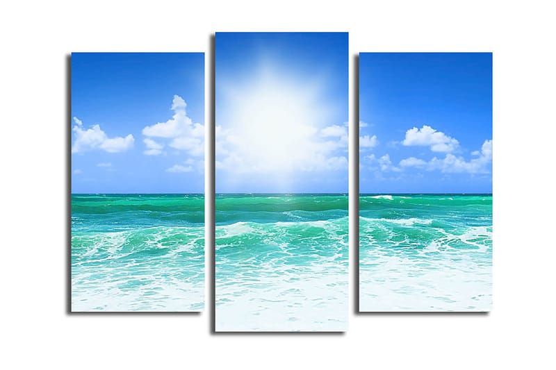 Canvastaulu 3-pak Monivärinen - 20x39 cm - Sisustustuotteet - Taulu & taide - Canvas-taulu