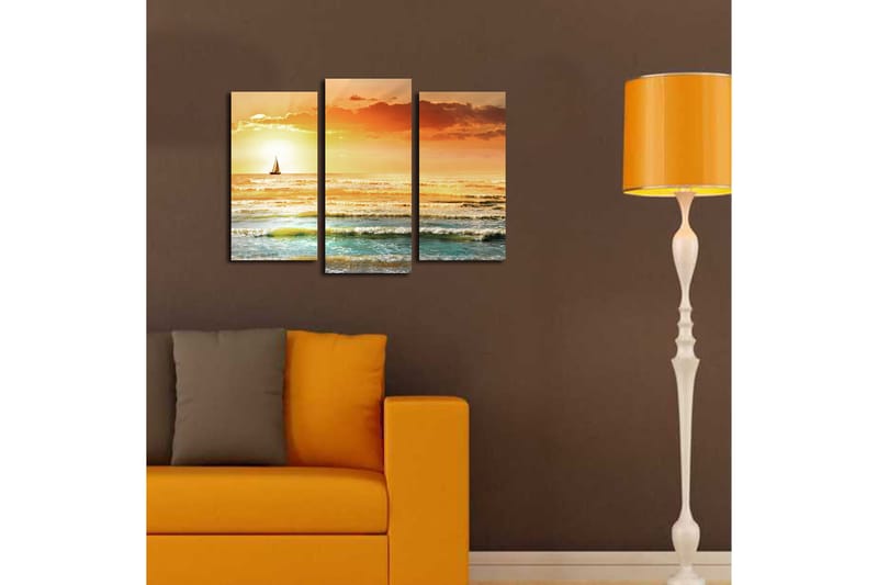 Canvastaulu 3-pak Monivärinen - 20x39 cm - Sisustustuotteet - Taulu & taide - Canvas-taulu