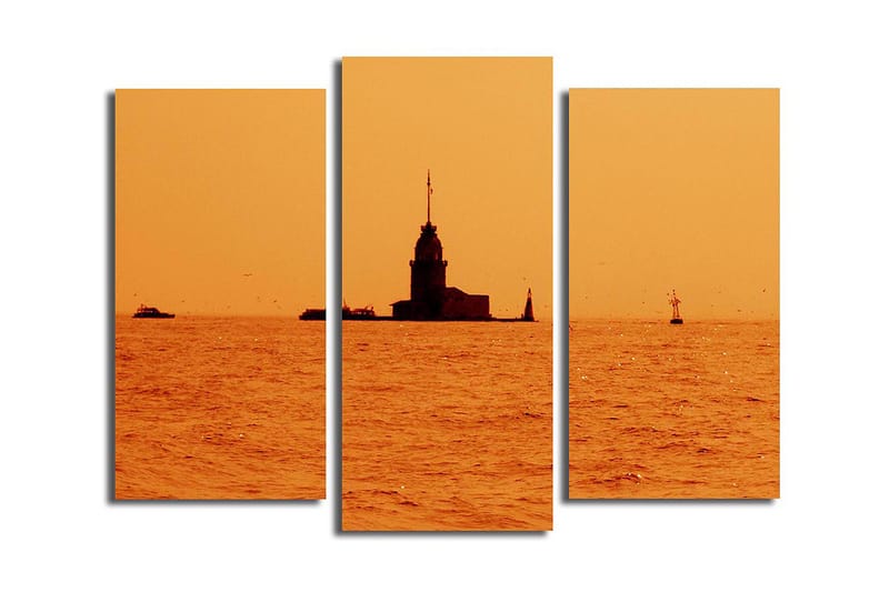 Canvastaulu 3-pak Monivärinen - 20x39 cm - Sisustustuotteet - Taulu & taide - Canvas-taulu