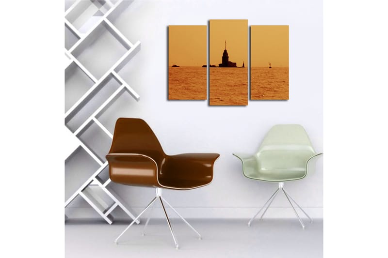 Canvastaulu 3-pak Monivärinen - 20x39 cm - Sisustustuotteet - Taulu & taide - Canvas-taulu
