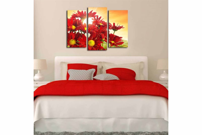 Canvastaulu 3-pak Monivärinen - 20x39 cm - Sisustustuotteet - Taulu & taide - Canvas-taulu