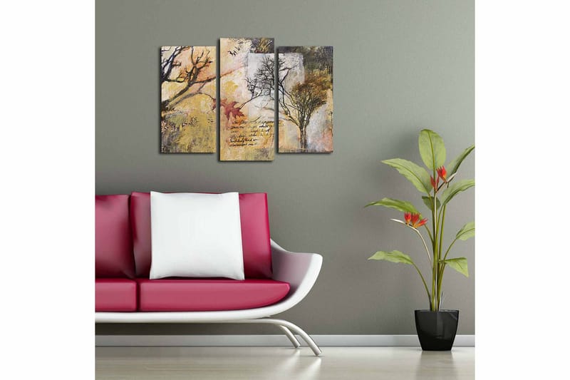 Canvastaulu 3-pak Monivärinen - 20x39 cm - Sisustustuotteet - Taulu & taide - Canvas-taulu