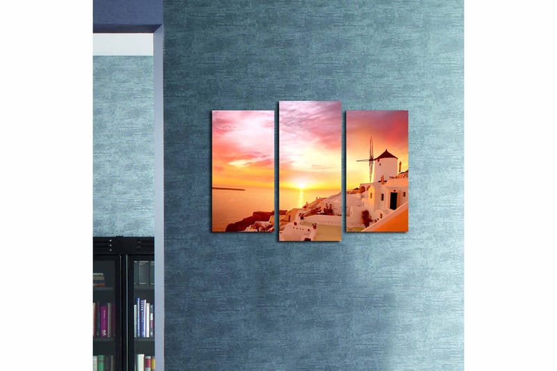 Canvastaulu 3-pak Monivärinen - 20x39 cm - Sisustustuotteet - Taulu & taide - Canvas-taulu