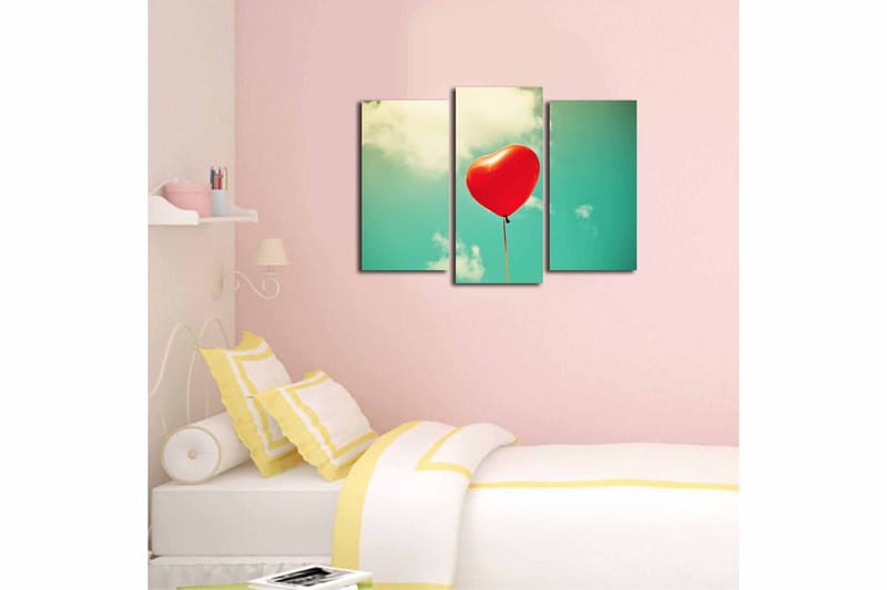 Canvastaulu 3-pak Monivärinen - 20x39 cm - Sisustustuotteet - Taulu & taide - Canvas-taulu
