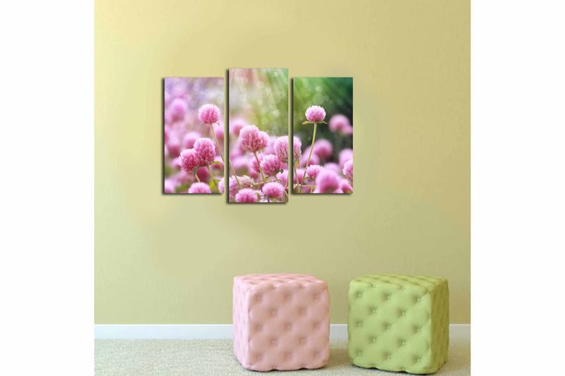 Canvastaulu 3-pak Monivärinen - 20x39 cm - Sisustustuotteet - Taulu & taide - Canvas-taulu