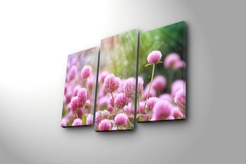 Canvastaulu 3-pak Monivärinen - 20x39 cm - Sisustustuotteet - Taulu & taide - Canvas-taulu