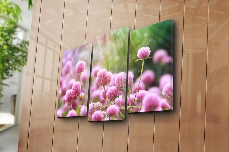 Canvastaulu 3-pak Monivärinen - 20x39 cm - Sisustustuotteet - Taulu & taide - Canvas-taulu