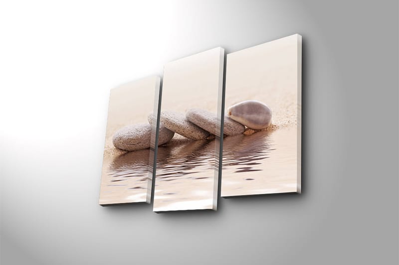 Canvastaulu 3-pak Monivärinen - 20x39 cm - Sisustustuotteet - Taulu & taide - Canvas-taulu