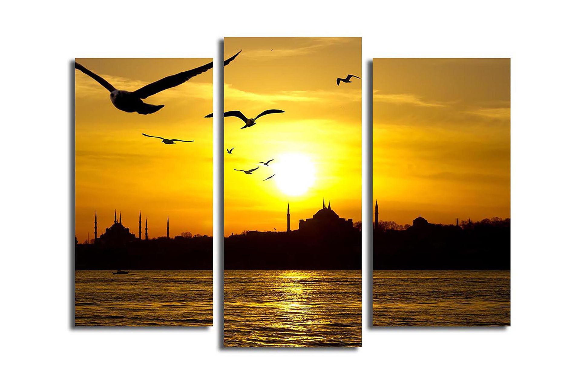 Canvastaulu 3-pak Monivärinen - 20x39 cm - Sisustustuotteet - Taulu & taide - Canvas-taulu