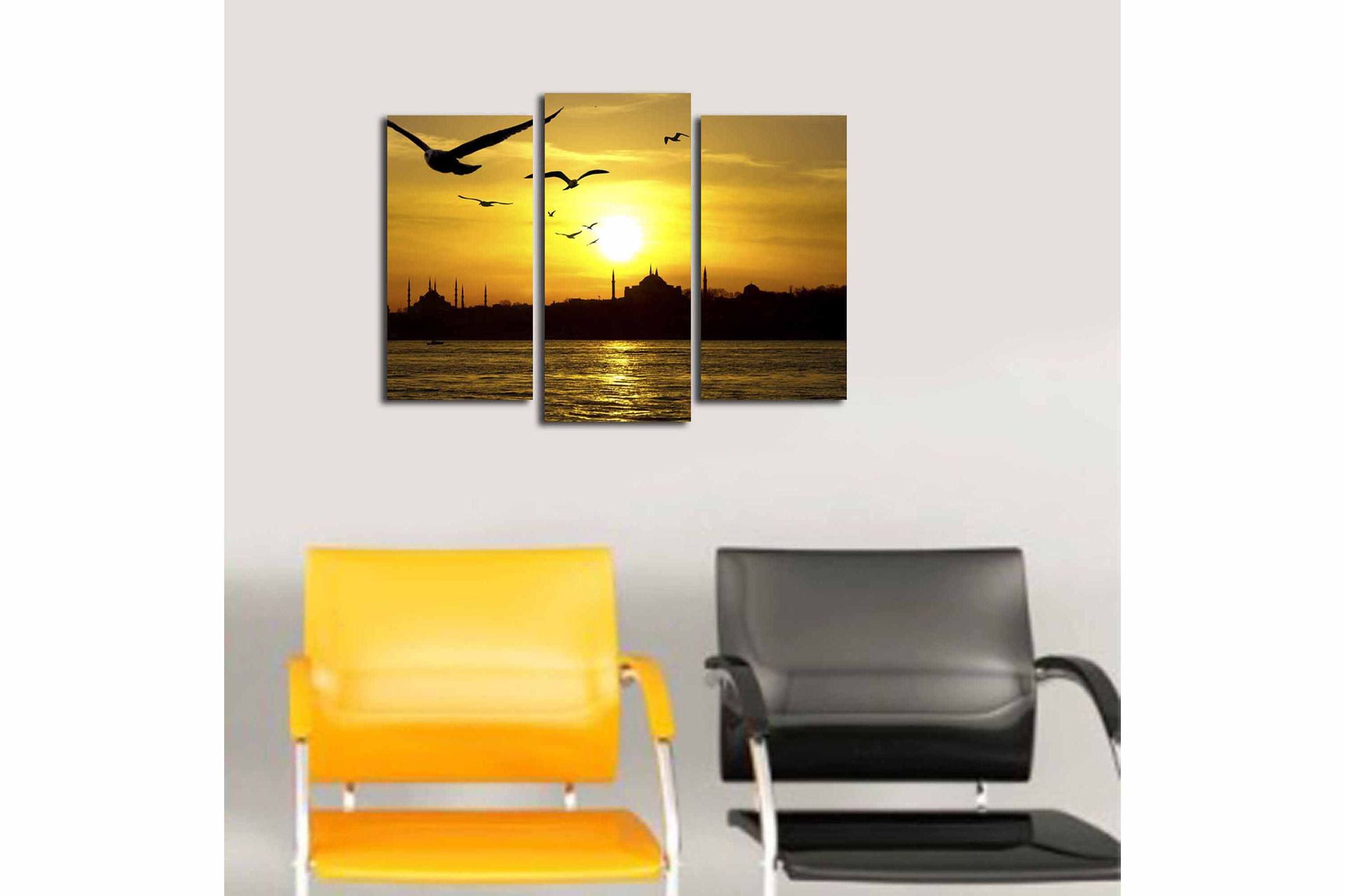 Canvastaulu 3-pak Monivärinen - 20x39 cm - Sisustustuotteet - Taulu & taide - Canvas-taulu