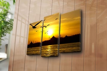 Canvastaulu 3-pak Monivärinen - 20x39 cm - Sisustustuotteet - Taulu & taide - Canvas-taulu