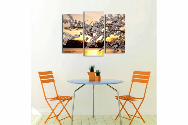 Canvastaulu 3-pak Monivärinen - 20x39 cm - Sisustustuotteet - Taulu & taide - Canvas-taulu