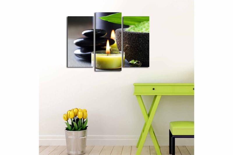 Canvastaulu 3-pak Monivärinen - 20x39 cm - Sisustustuotteet - Taulu & taide - Canvas-taulu