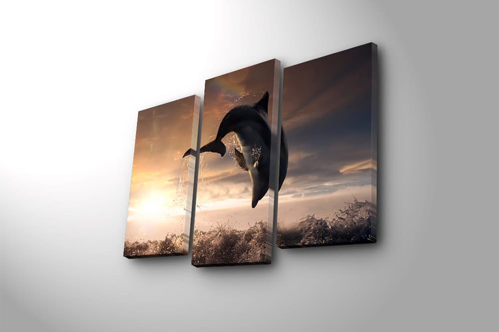 Canvastaulu 3-pak Monivärinen - 20x39 cm - Sisustustuotteet - Taulu & taide - Canvas-taulu