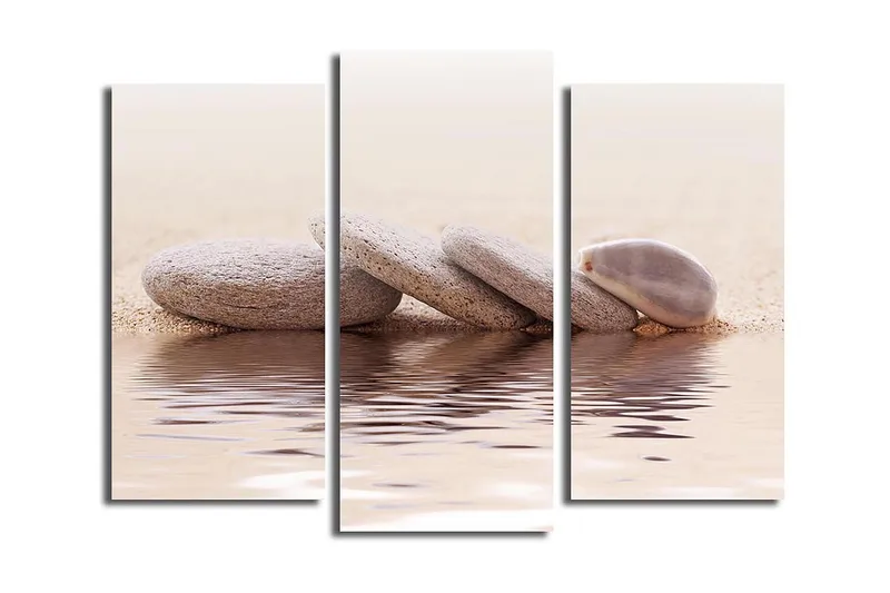 Canvastaulu 3-pak Monivärinen, 20x39 cm