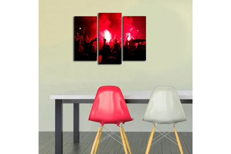 Canvastaulu 3-pak Monivärinen - 20x39 cm - Sisustustuotteet - Taulu & taide - Canvas-taulu