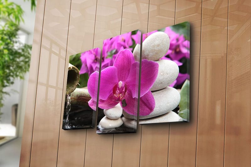 Canvastaulu 3-pak Monivärinen - 20x39 cm - Sisustustuotteet - Taulu & taide - Canvas-taulu