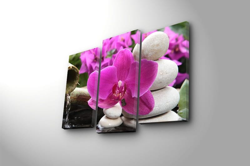 Canvastaulu 3-pak Monivärinen - 20x39 cm - Sisustustuotteet - Taulu & taide - Canvas-taulu