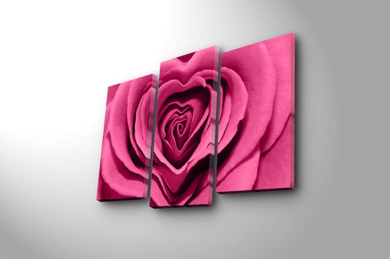 Canvastaulu 3-pak Monivärinen - 20x39 cm - Sisustustuotteet - Taulu & taide - Canvas-taulu