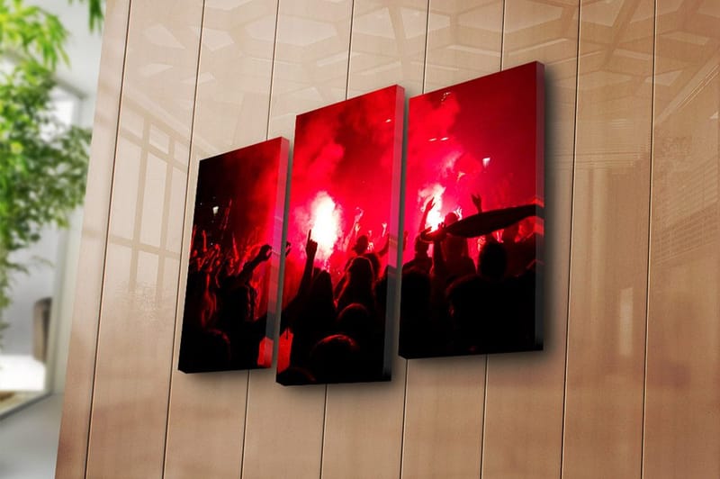 Canvastaulu 3-pak Monivärinen - 20x39 cm - Sisustustuotteet - Taulu & taide - Canvas-taulu