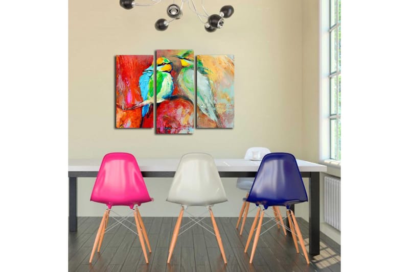 Canvastaulu 3-pak Monivärinen - 20x39 cm - Sisustustuotteet - Taulu & taide - Canvas-taulu