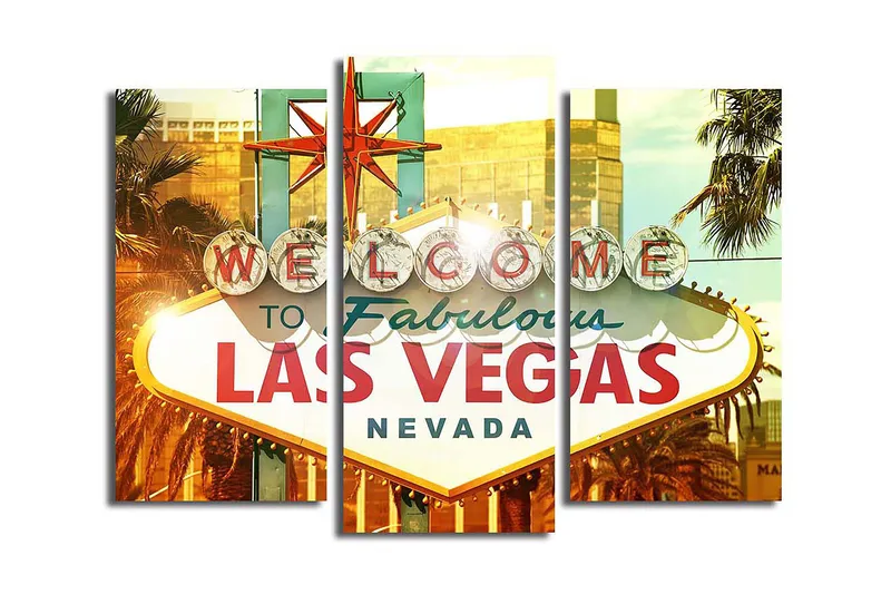 Canvastaulu 3-pak Monivärinen, 20x39 cm