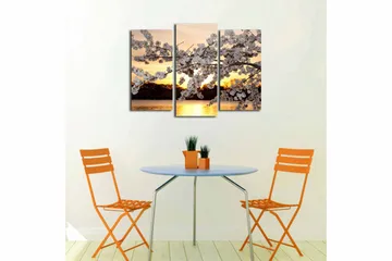 Canvastaulu 3-pak Monivärinen - 20x39 cm - Sisustustuotteet - Taulu & taide - Canvas-taulu