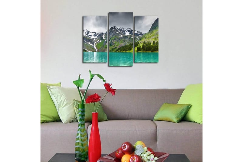 Canvastaulu 3-pak Monivärinen - 20x39 cm - Sisustustuotteet - Taulu & taide - Canvas-taulu