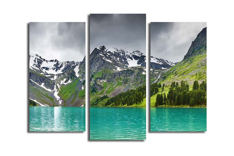 Canvastaulu 3-pak Monivärinen, 20x39 cm