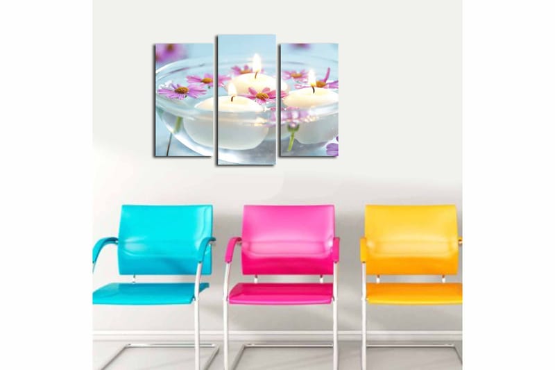 Canvastaulu 3-pak Monivärinen - 20x39 cm - Sisustustuotteet - Taulu & taide - Canvas-taulu
