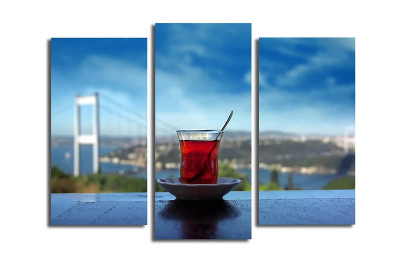 Canvastaulu 3-pak Monivärinen - 20x39 cm - Sisustustuotteet - Taulu & taide - Canvas-taulu