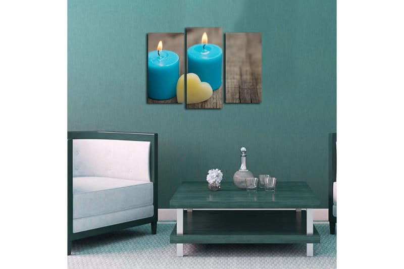 Canvastaulu 3-pak Monivärinen - 20x39 cm - Sisustustuotteet - Taulu & taide - Canvas-taulu