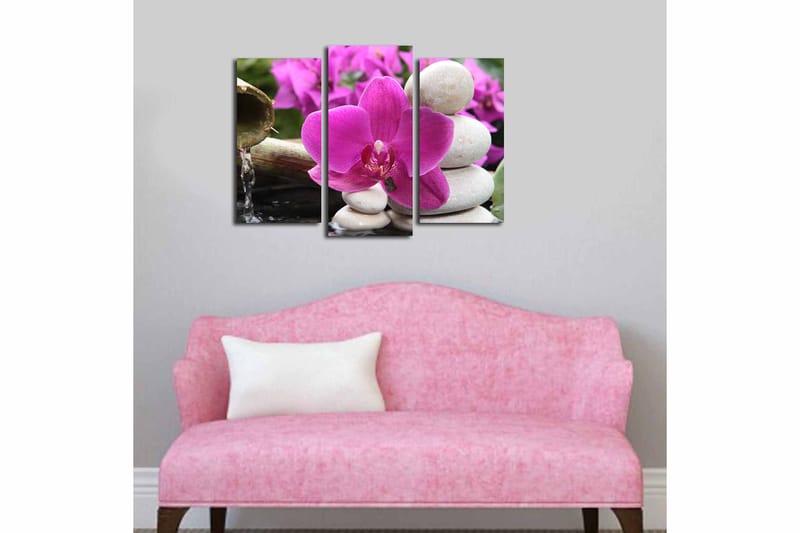 Canvastaulu 3-pak Monivärinen - 20x39 cm - Sisustustuotteet - Taulu & taide - Canvas-taulu